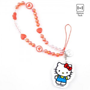 Hello Kitty Hello Kitty Beaded Charm Mobile Phone Wrist Strap Rosas | CL_HK93002