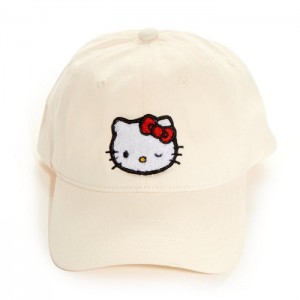 Hello Kitty Hello Kitty Chenille Patch Cap Blancas | CL_HK56403
