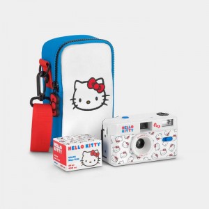Hello Kitty Hello Kitty Classic FC-11 35mm Camera Bag and Film Gift Box Azules Blancas | CL_HK11182