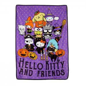 Hello Kitty Hello Kitty and Friends Halloween Portrait Throw Blanket Moradas | CL_HK69418