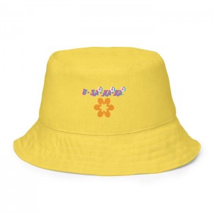 Hello Kitty U*SA*HA*NA Pool Party Reversible Bucket Hat Amarillo | CL_HK80514